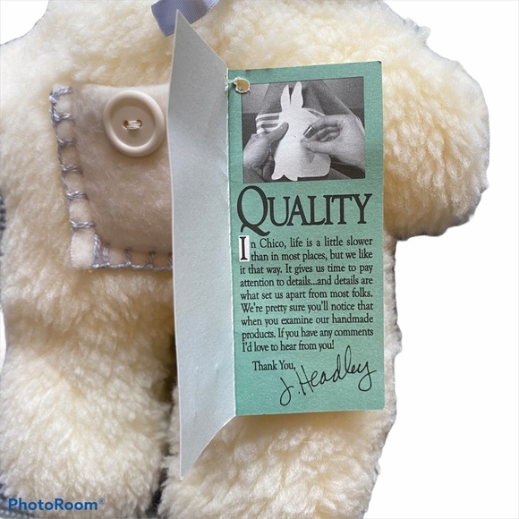 Woof & Poof Vintage Plush Bunny - Picture 5 of 6